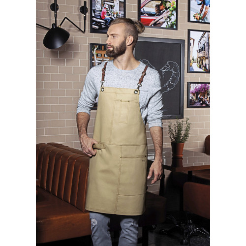 Karlowsky Bib Apron Urban X-Style Beige (ca. Pantone 7529 C) 68 x 80 cm