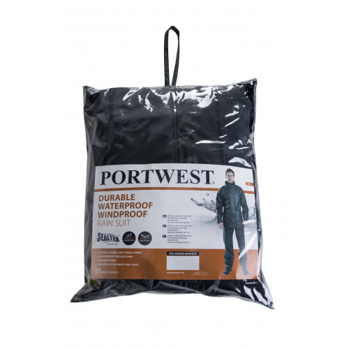 Portwest Sealtex Essential Rainsuit Navy L