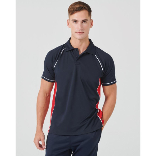 LV370 Finden and Hales Performance Piped Polo Shirt