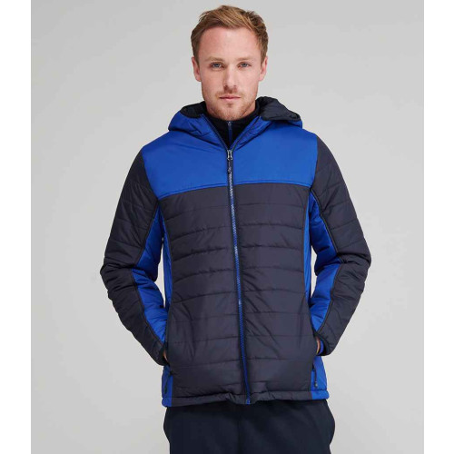 LV660 CL Finden and Hales HOODED CONTRAST PADDED JACKET CLEARANCE