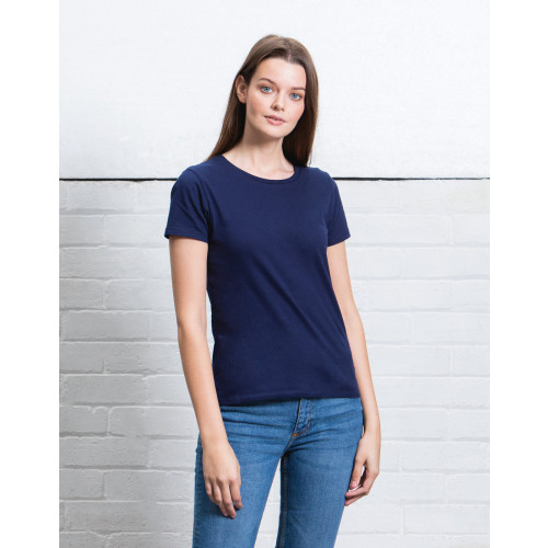 WOMENS ESSENTIAL ORGANIC T BLACK  M