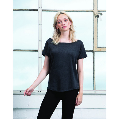 WOMENS LOOSE FIT T BLACK  M