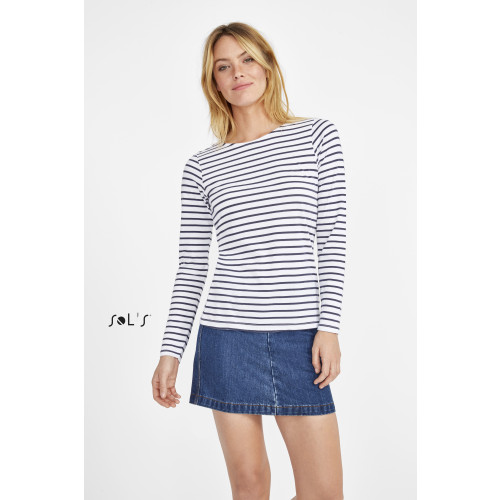 MARINE WOMEN WHITE/NAVY L