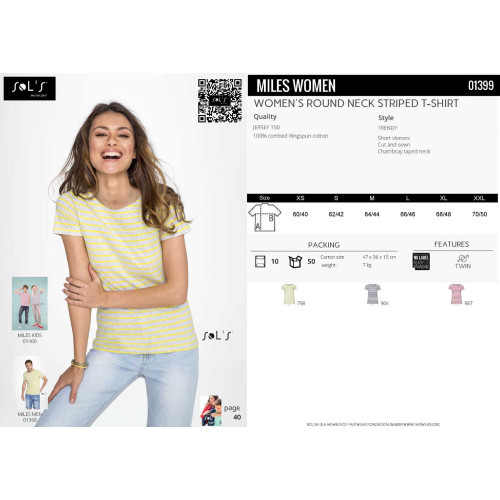 MILES WOMEN WHITE/NAVY XXL