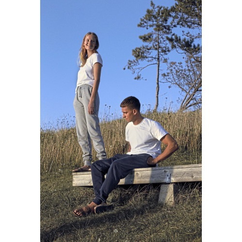 Neutral Sweatpants With Cuff And Zip Pocket Black XS