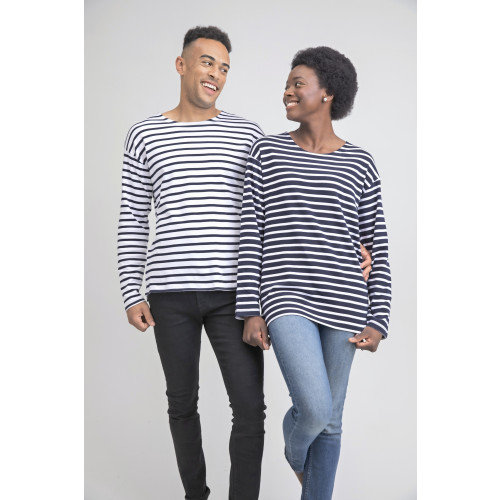 Mantis Unisex One Breton Top Navy XS