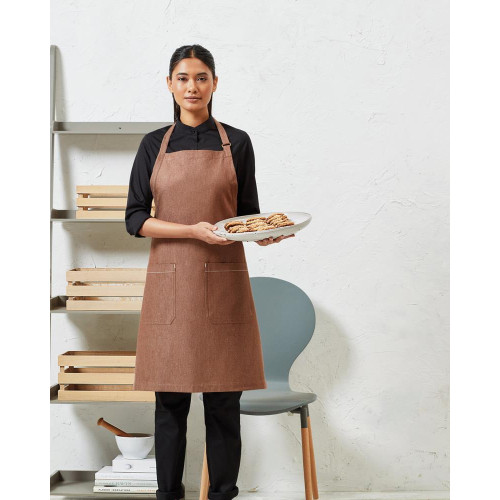 PR113 Premier ORGANIC/FAIRTRADE CERTIFIED CTN DENIM BIB APRON