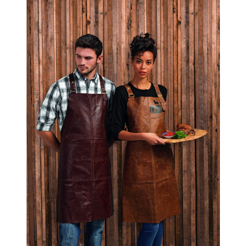 Artisan Bib Apron One Size Brown