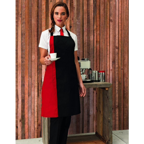 PR162 Premier Contrast Bib Apron