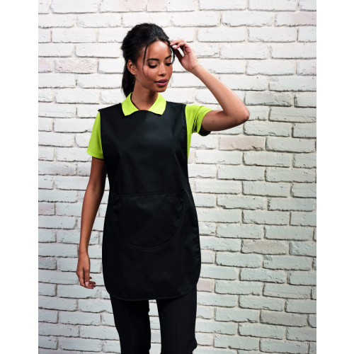 Long Pocket Tabard S Black