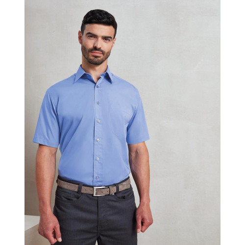 PR202 Premier Poplin Short Sleeve Shirt
