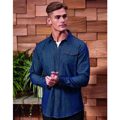 PR222 Premier Jeans Stitch Denim Shirt