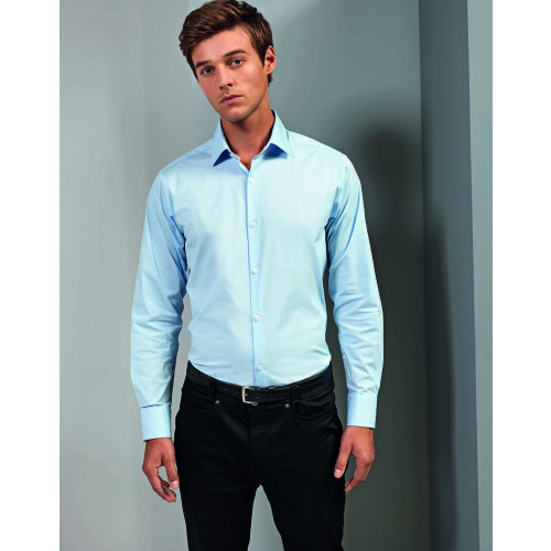PR244M CL Premier MENS STRETCH POPLIN LONG SLEEVE SHIRT        CLEARANCE