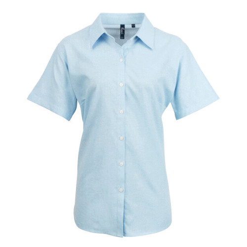PR336 CL Premier Ladies Signature Short Sleeve Oxford Shirt CLEARANCE
