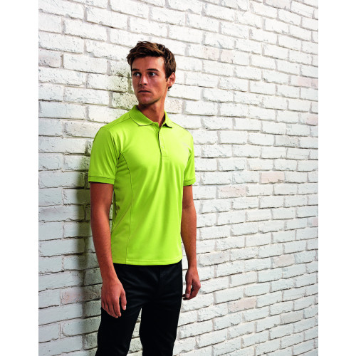 Premier Coolchecker Pique Polo Aubergine S