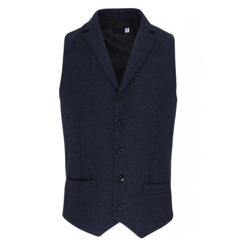 PR625M CL Premier MENS HERRINGBONE WAISTCOAT        CLEARANCE