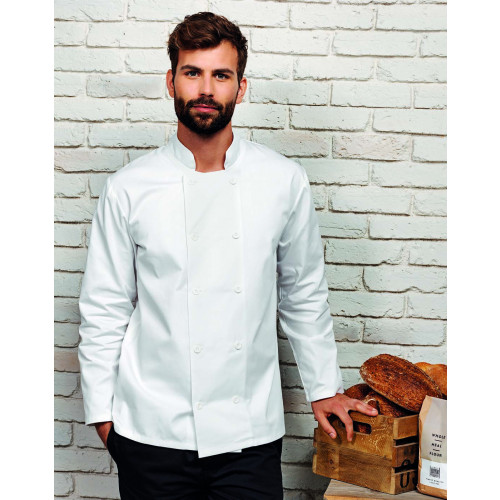 LONG SLEEVE CHEFS JACKET STEEL M