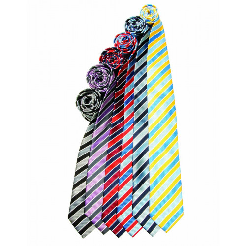 Candy Stripe Tie One Size Black/Grey