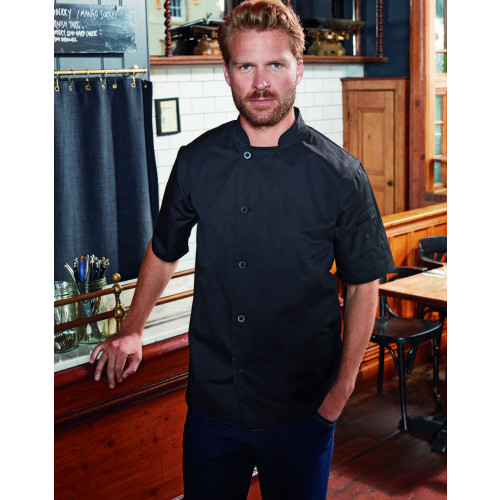 PR900Â Premier ESSENTIAL SHORT SLEEVE CHEFS JACKET