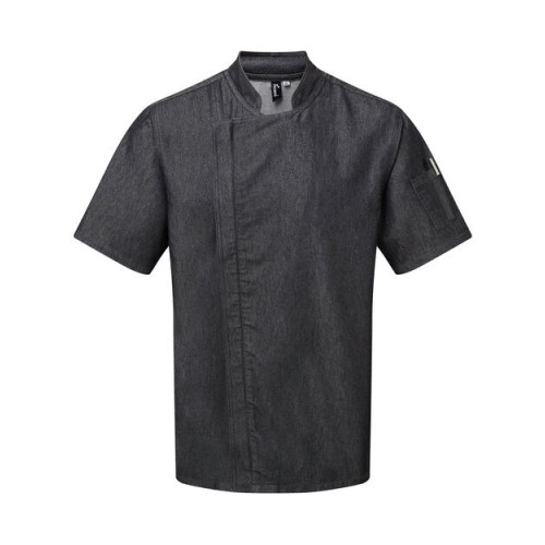 PR906 CL Premier CHEFS ZIP CLOSE SHORT SLEEVE JACKET        CLEARANCE