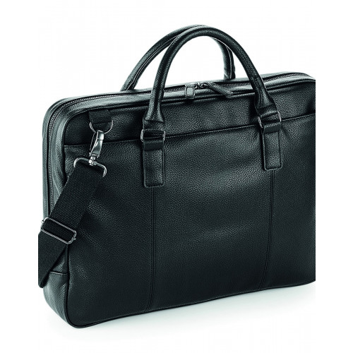 NUHIDE SLIMLINE LAPTOP BRIEF BLACK ONE SIZE