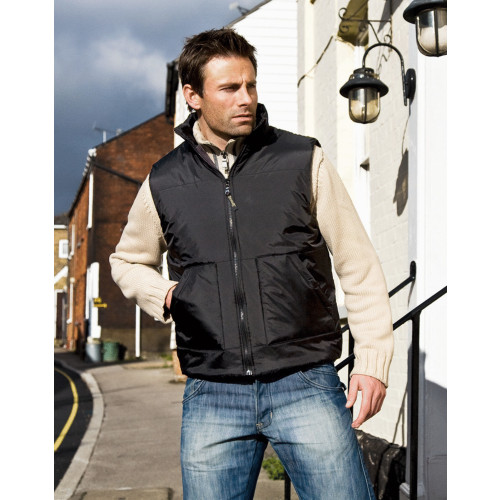 Fleece Lined Bodywarmer S Black