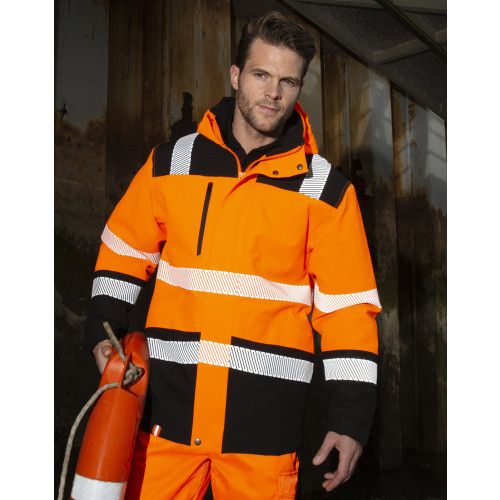 RS475 Result Printable Softshell Safety Coat