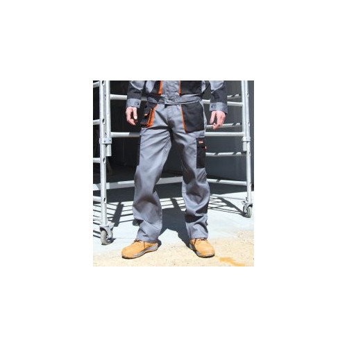Result Work-Guard Lite Unisex Trousers Grey/Black XS
