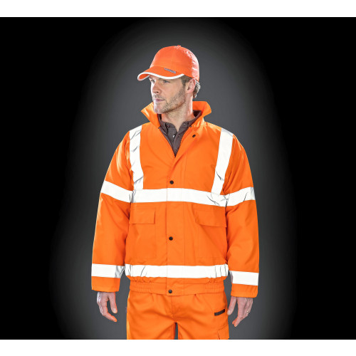 Result Core Hi-Vis Winter Blouson Jacket S Fluorescent Orange