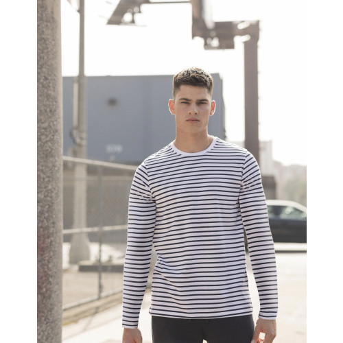 SF204 UNISEX LONG SLEEVED STRIPED T-SHIRT