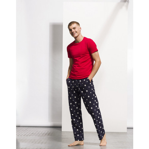 MENS LOUNGE PANTS NAVY/WHITE STARS  M