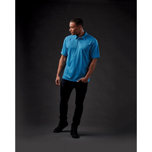 Stormtech M'S MISTRAL HEATHERED POLO DOLPHIN S