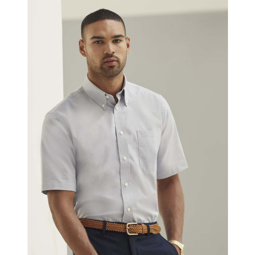 Fruit of the Loom Mens Oxford Short Sleeve