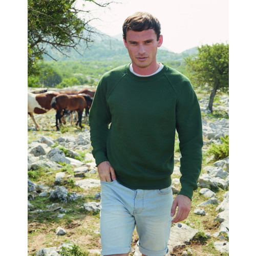 62216 Raglan Sweat Fruit of the Loom