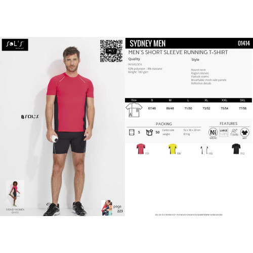 SYDNEY MEN BLACK 3XL