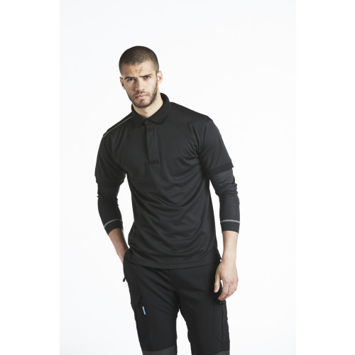 Portwest KX3 Polo Shirt Black L