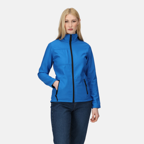 Womens Octagon II 3 Layer Soft Shell Navy(SlGrey) 8