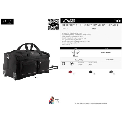 VOYAGER BLACK ONE SIZE