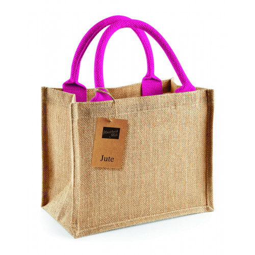 JUTE MINI GIFT BAG RED/RED L