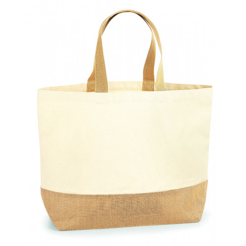 JUTE BASS CANVAS TOTE XL NATURAL ONE SIZE