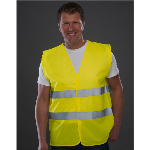 HI-VIS TWO BANDS WAISTCOAT Orange M