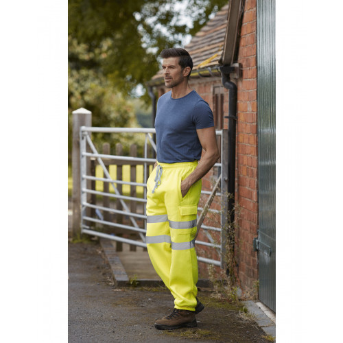 HI VIS JOGGING PANTS BLACK  M