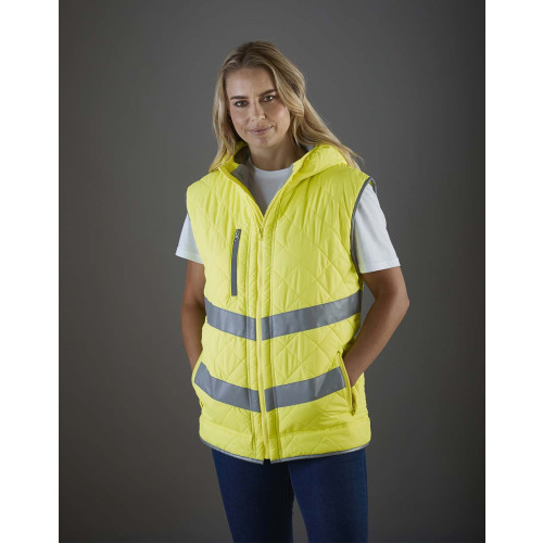 YK026 Yoko HI-VIS KENSINGTON HOODED GILET
