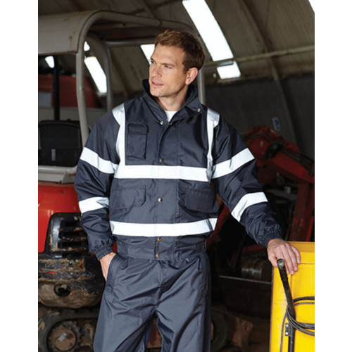 YK043 Yoko Hi-Vis Classic Bomber Jacket