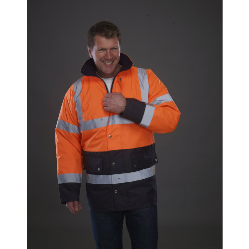 YK048 Yoko Hi-Vis Two Tone Motorway Jacket
