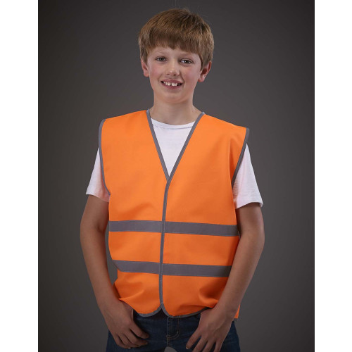 YK102B Yoko REFLECTIVE BORDER KIDS WAISTCOAT