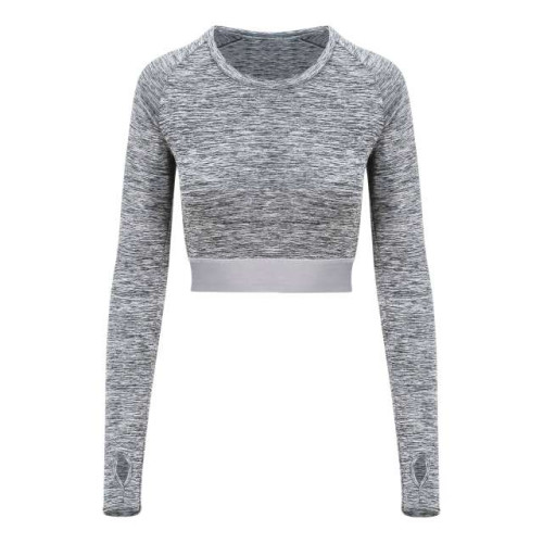 JC039 7Day Price Option JC039 WOMEN'S LONG SLEEVE CROP T