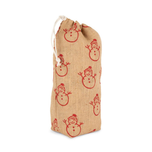 KI0726 Kimood BOTTLE CARRIER WITH CHRISTMAS PATTERNS