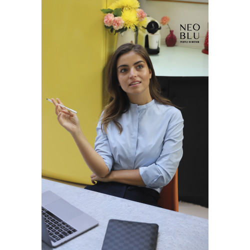 03787 Neo Blu BART WOMEN Long Sleeve Shirt