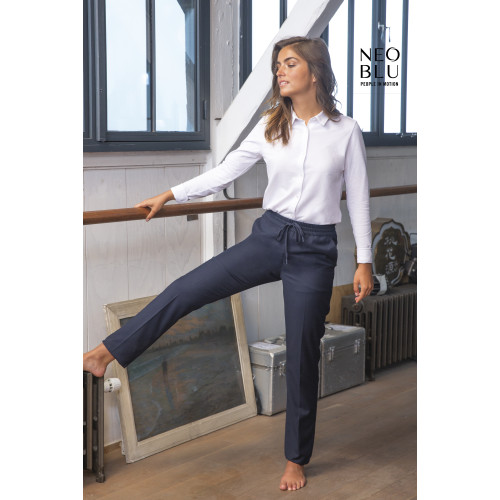 03791 Neo Blu BASILE WOMEN Long Sleeve Shirt